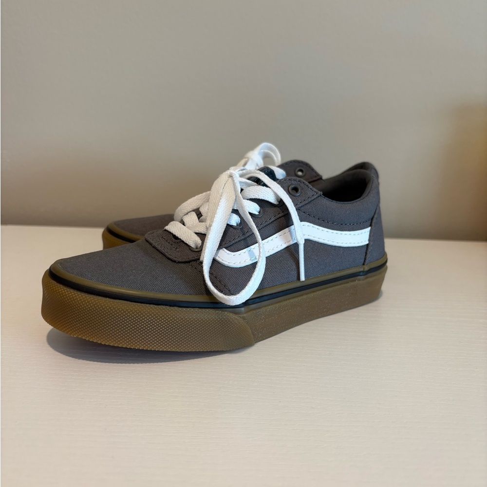 Vans Gray and White Classic Sneakers